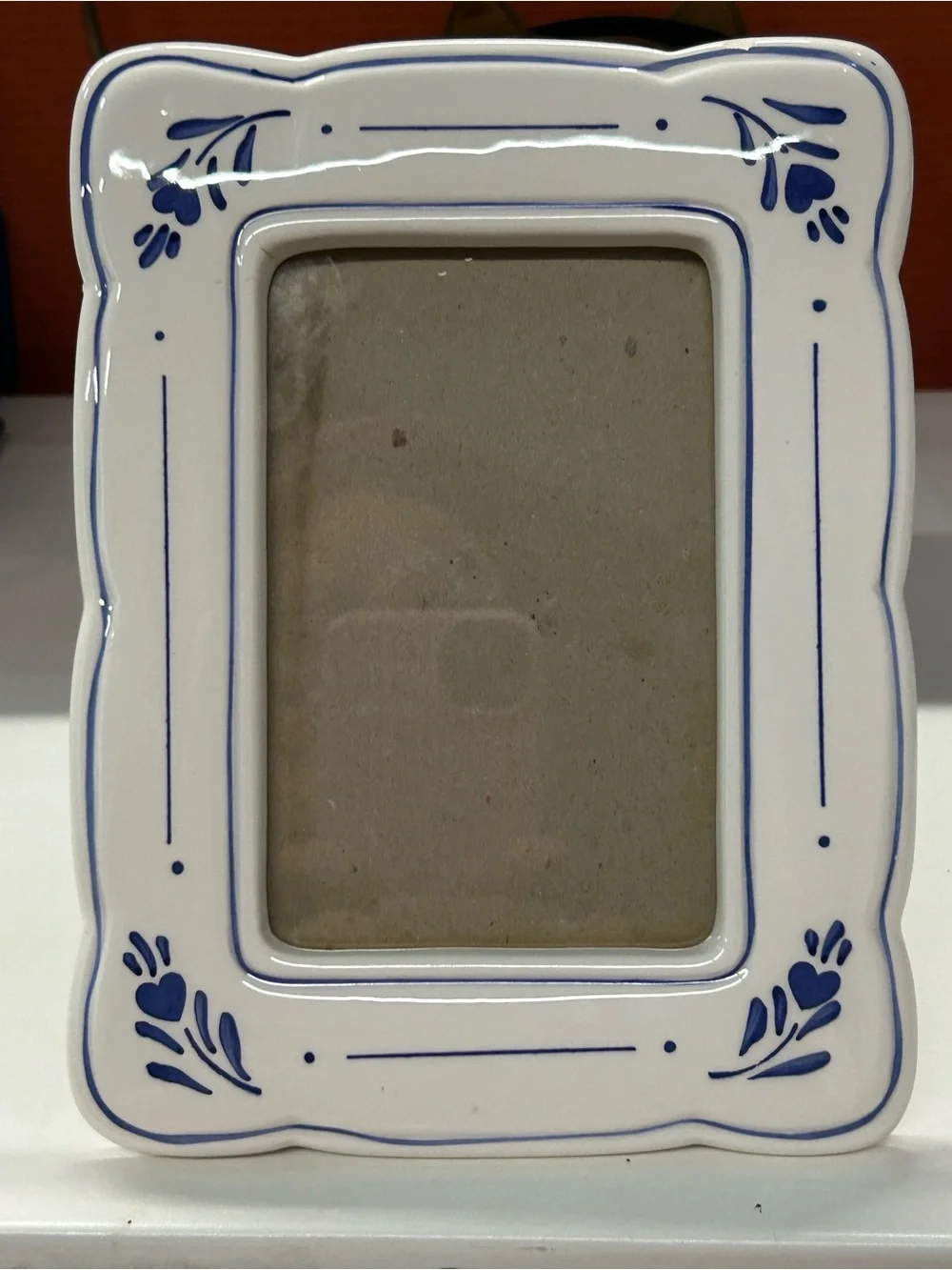 Vintage 1989 Fetco ceramic/porcelain French country picture frame